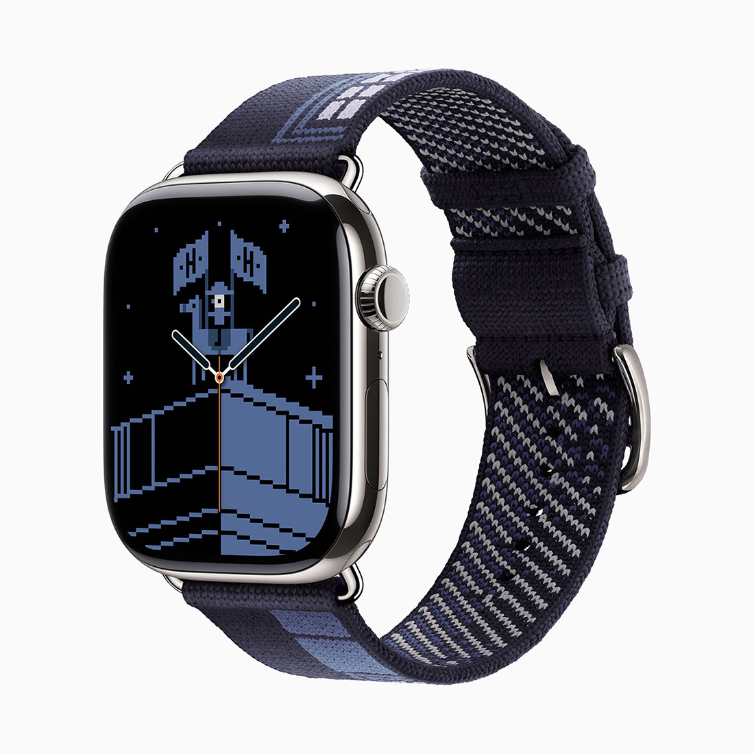 Apple Watch Hermès Series 11, silver titanium case with Hermès Faubourg Party strap (Issue 1) 2