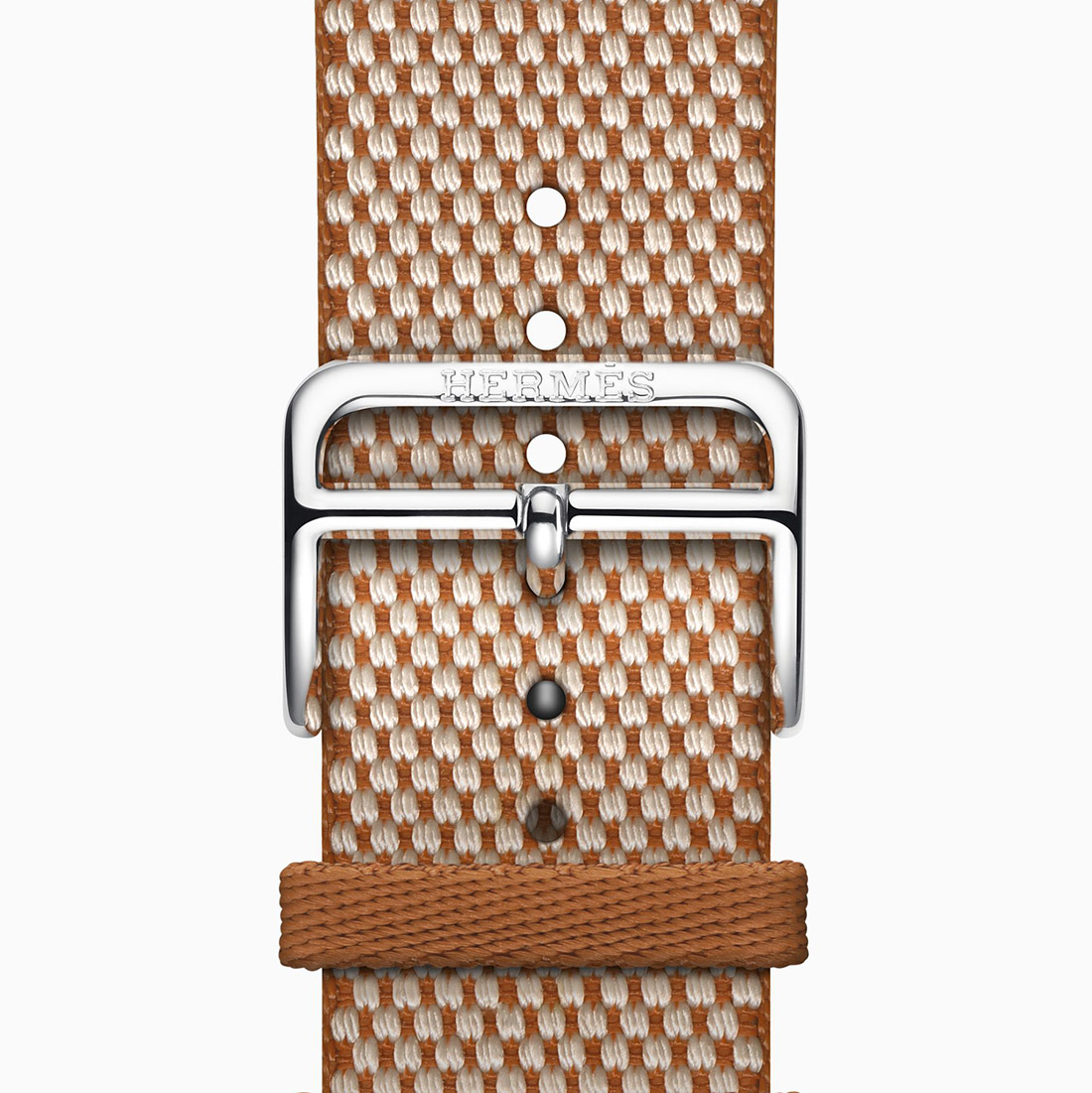 Apple Watch Hermès Series 11, silver titanium case with Hermès Toile H Single Tour strap (Issue 1) 4