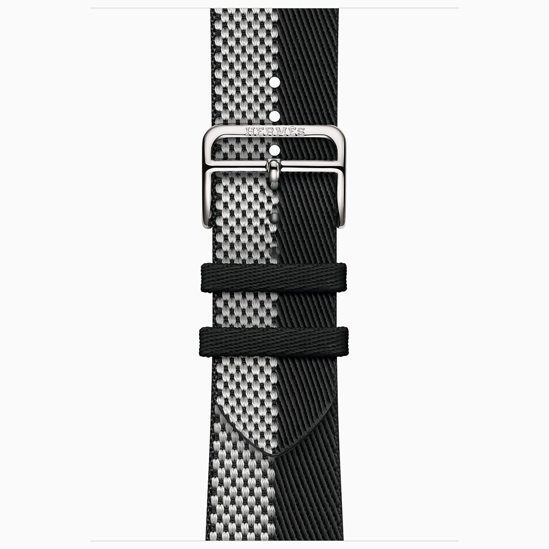 Apple Watch Hermès Series 11, silver titanium case with Hermès Toile H Double Jeu strap (Issue 1) 3